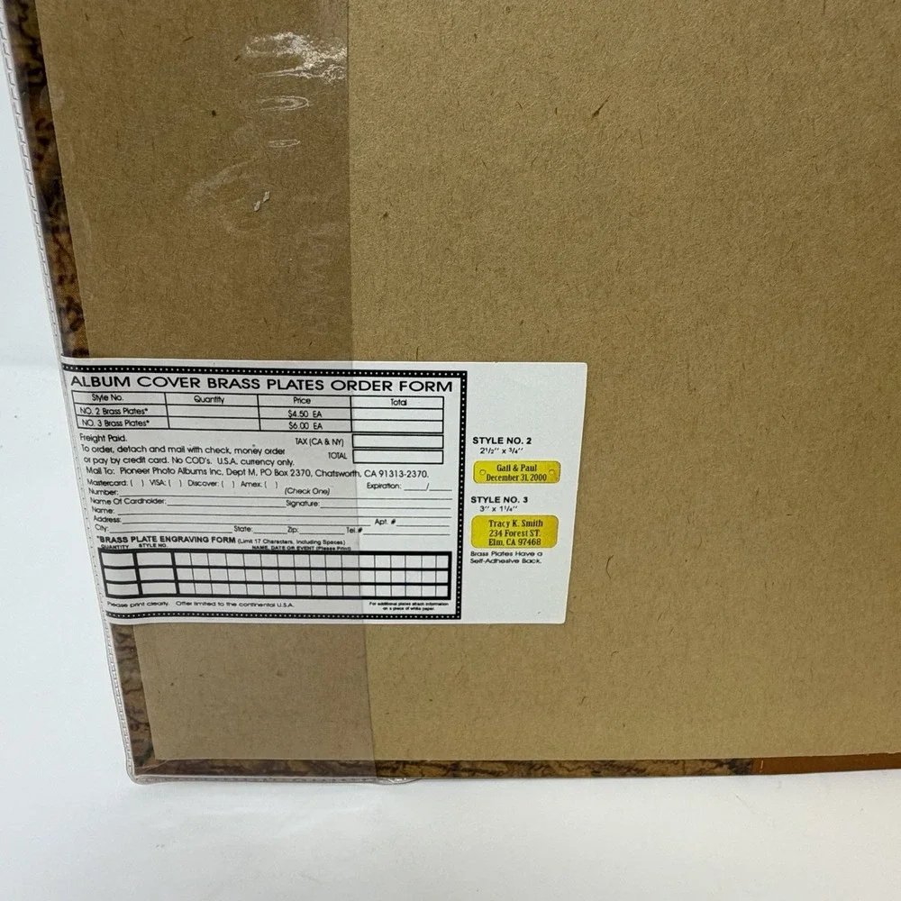 Vtg Pioneer ECO 4 x 6 Bi-Directional Natural Acid Free 100 Photo Album - Brown